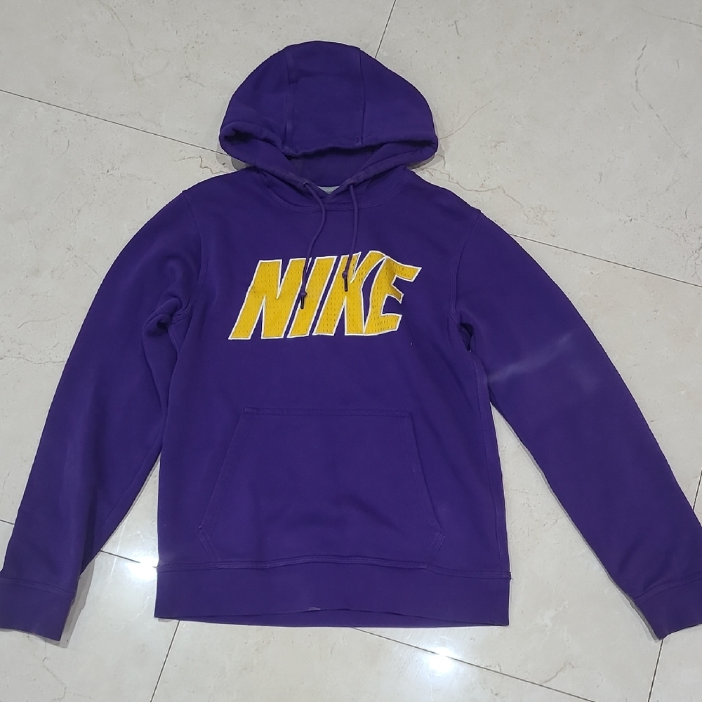 Nike Purple and Yellow Men's Hoodie - Picture 1 of 3